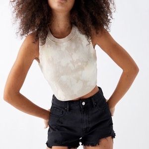 Hollister Short-Short High Rise Distressed Denim Shorts